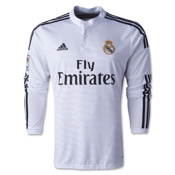 Real Madrid 14/15 JAMES #10 LS Home Soccer Jersey - Click Image to Close